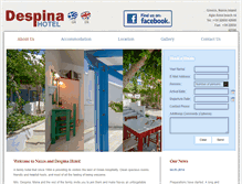 Tablet Screenshot of hotel-despina.com